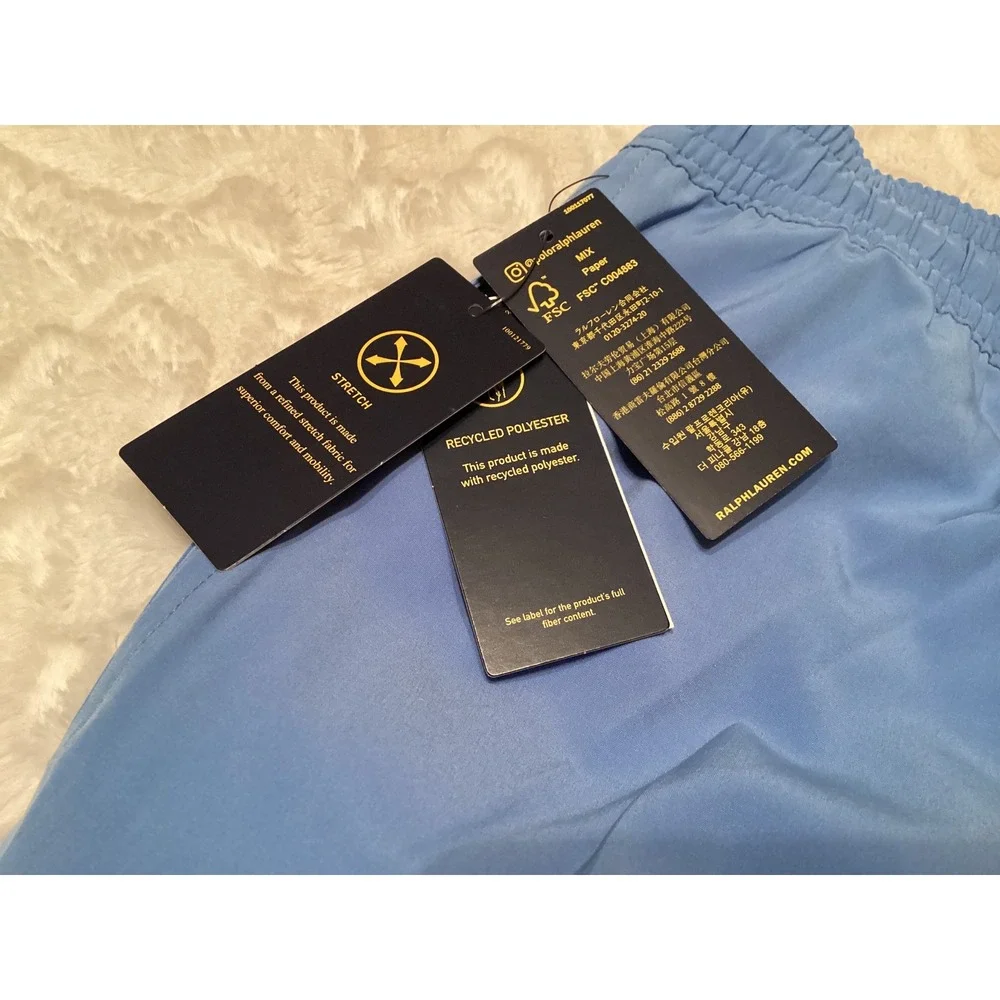 Polo Ralph Lauren Mens Swim Trunks 4XB Blue Stretch Recycled Harbor Island Blue - Picture 4 of 8